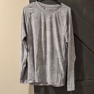 RHONE Light Gray Camo Long Sleeve Men's Tee